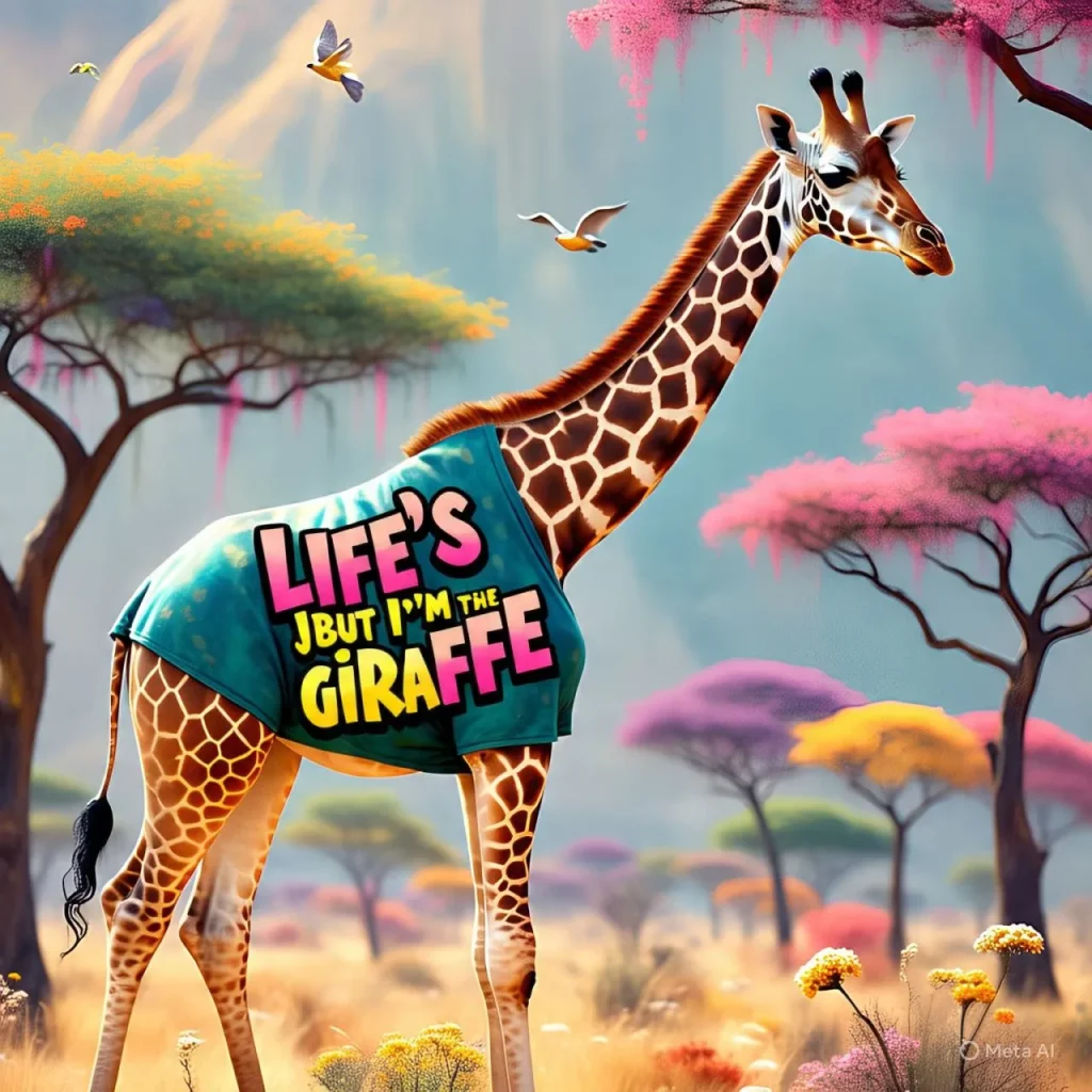 Funny Giraffe Slogans & Sayings